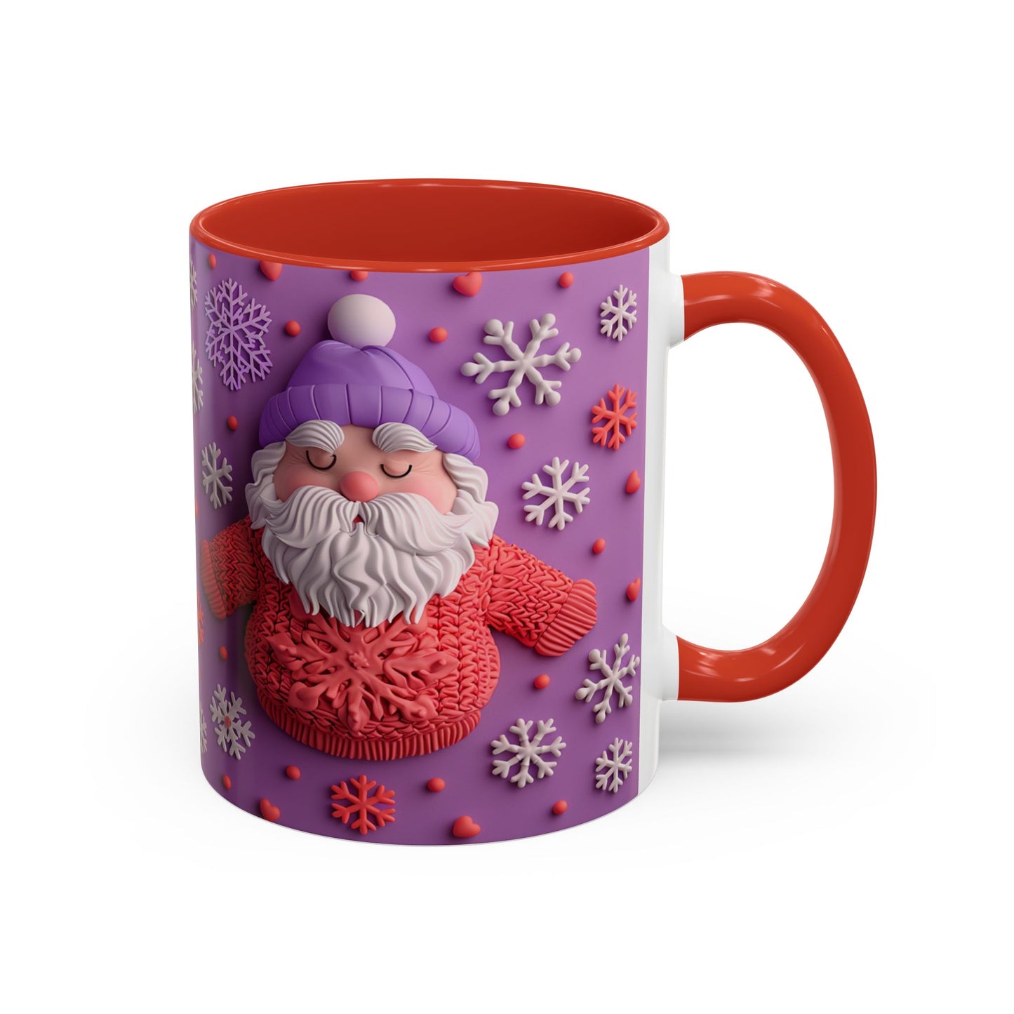 Knit Santa Pattern Mug | Accent Coffee Mug