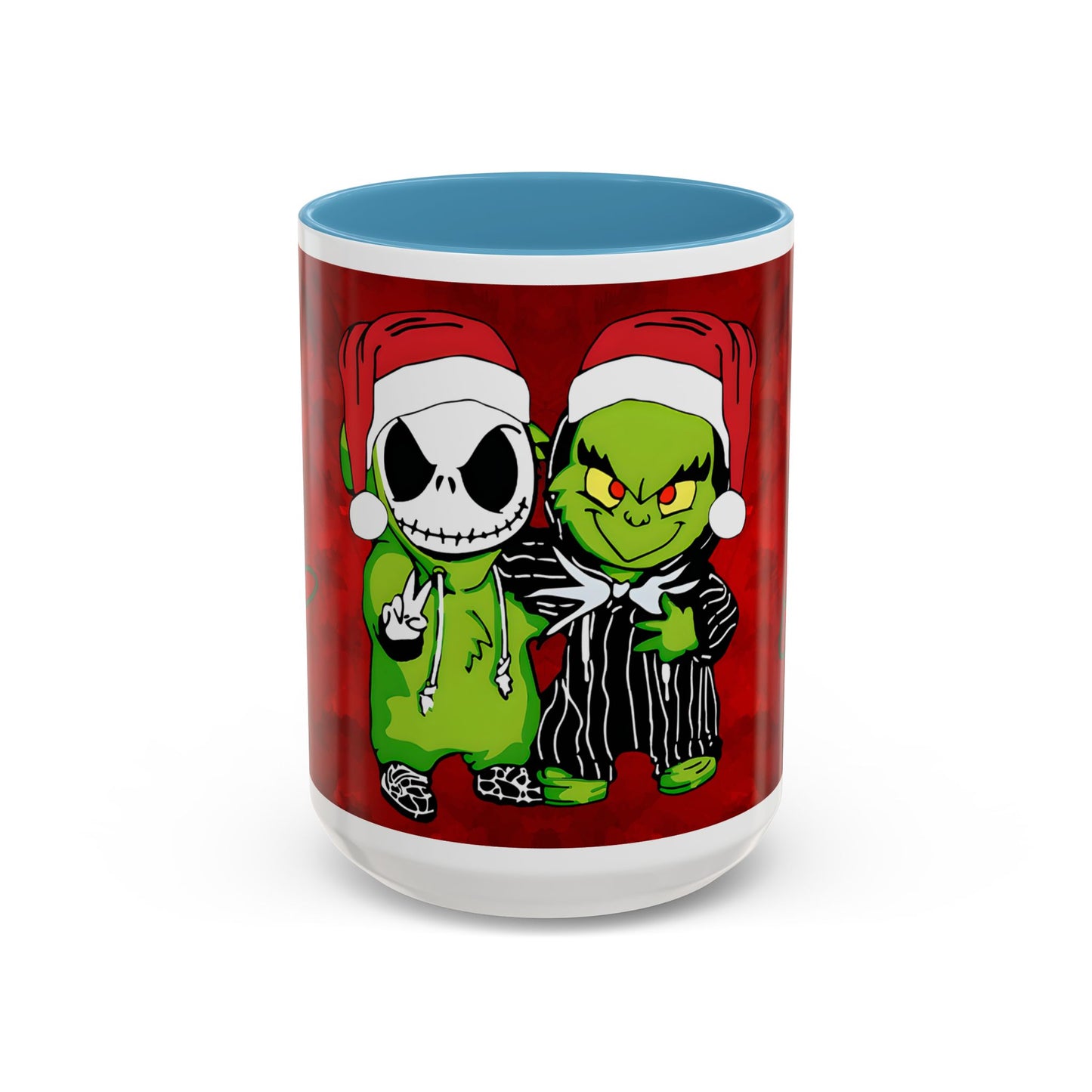 Grinch Jack Skellington Christmas Mug | Accent Coffee Mug