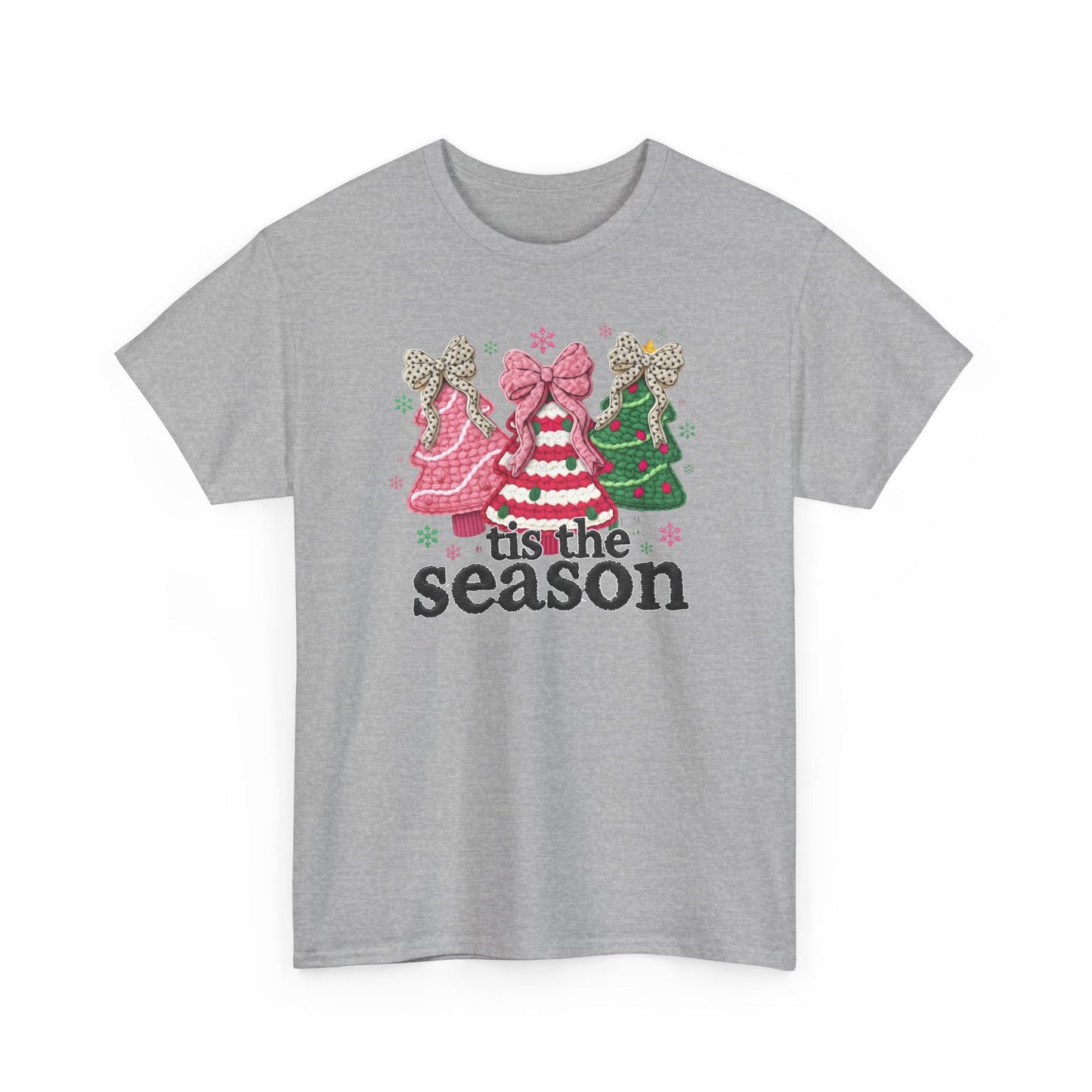 Tis the Season Christmas Trees tee | Holiday tree trio graphic tee