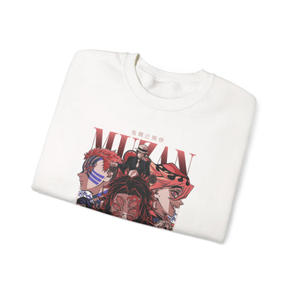 Demon Slayer Character Collage Sweatshirt | Anime Graphic Crewneck