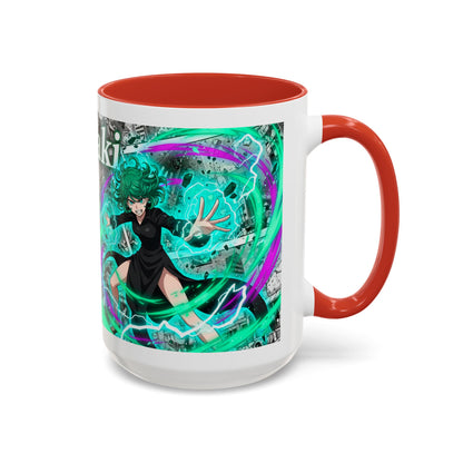 Accent Coffee Mug - Anime Girl Psychic Power Design (11/15oz)