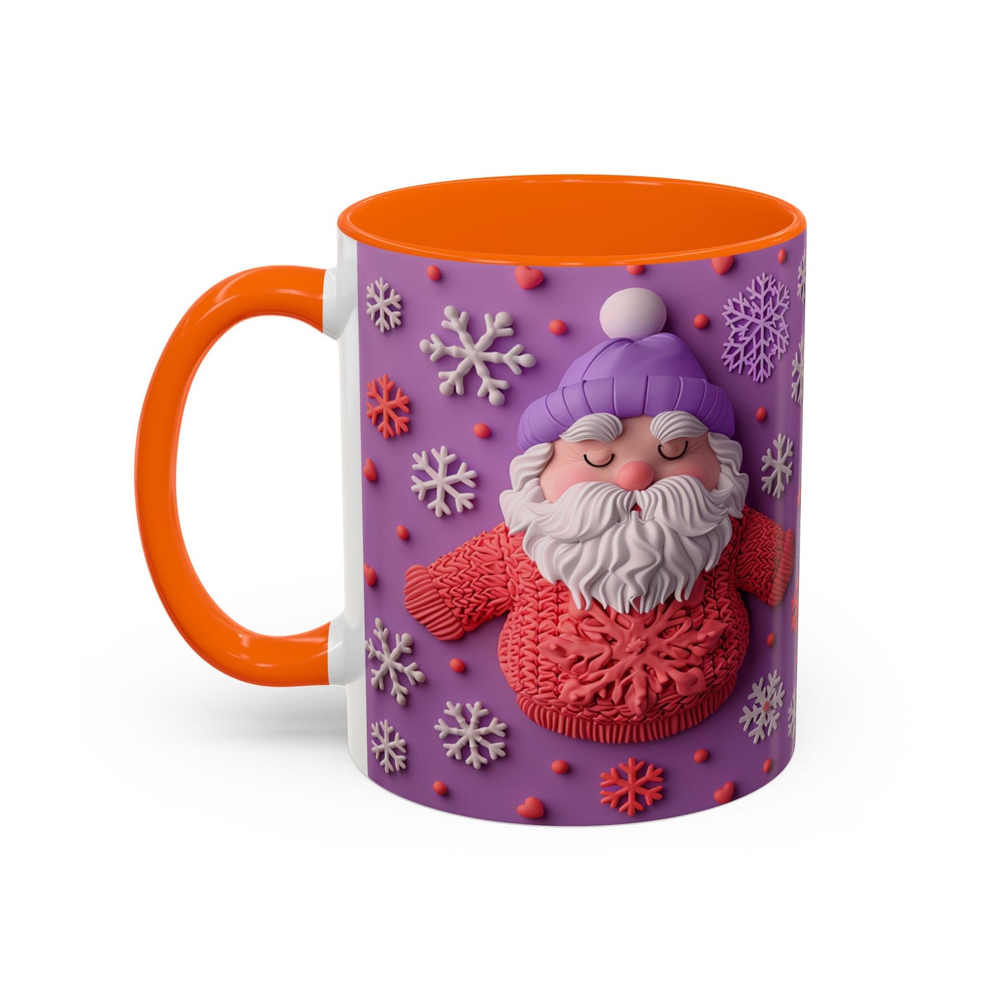 Knit Santa Pattern Mug | Accent Coffee Mug