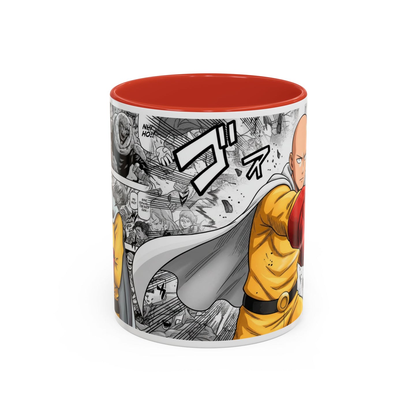 Anime Fist Coffee Mug  Dynamic Manga Collage Accent Mug (11/15 oz)
