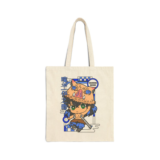 Inosuke Chibi Tote Bag | Demon Slayer Inspired Tote Bag