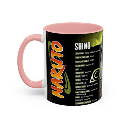 Naruto Shippuden Shino Aburame Accent Coffee Mug | Anime Character Fan Gift (11/15oz)