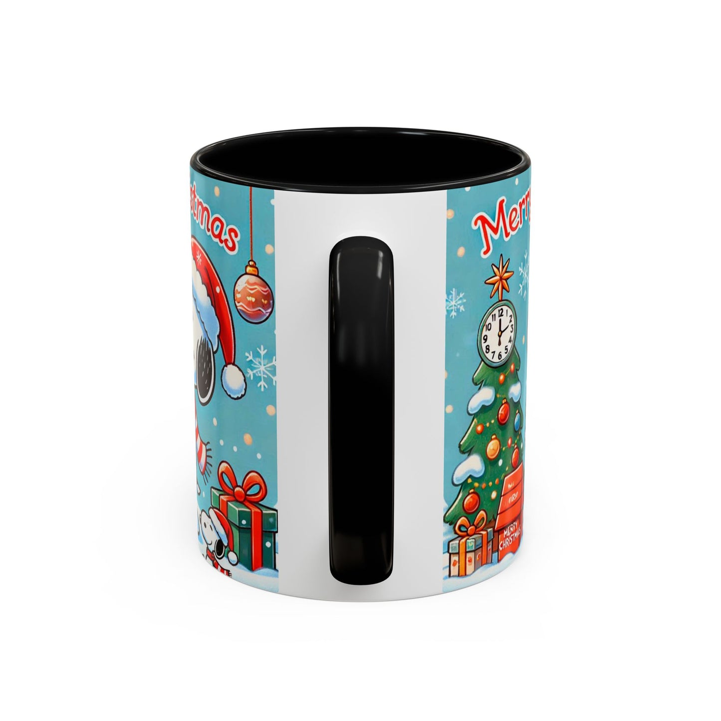 Beagle Chistmas Illustration Mug | Accent Coffee Mug 11oz 15oz