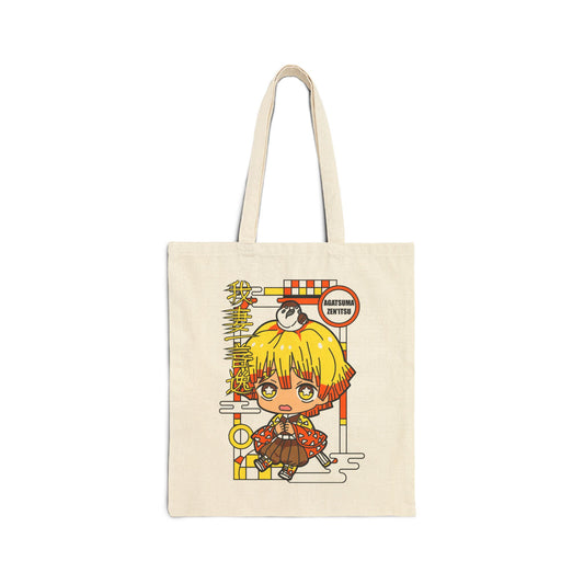 Chibi Zenitsu Tote Bag | Demon Slayer Inspired Tote Bag