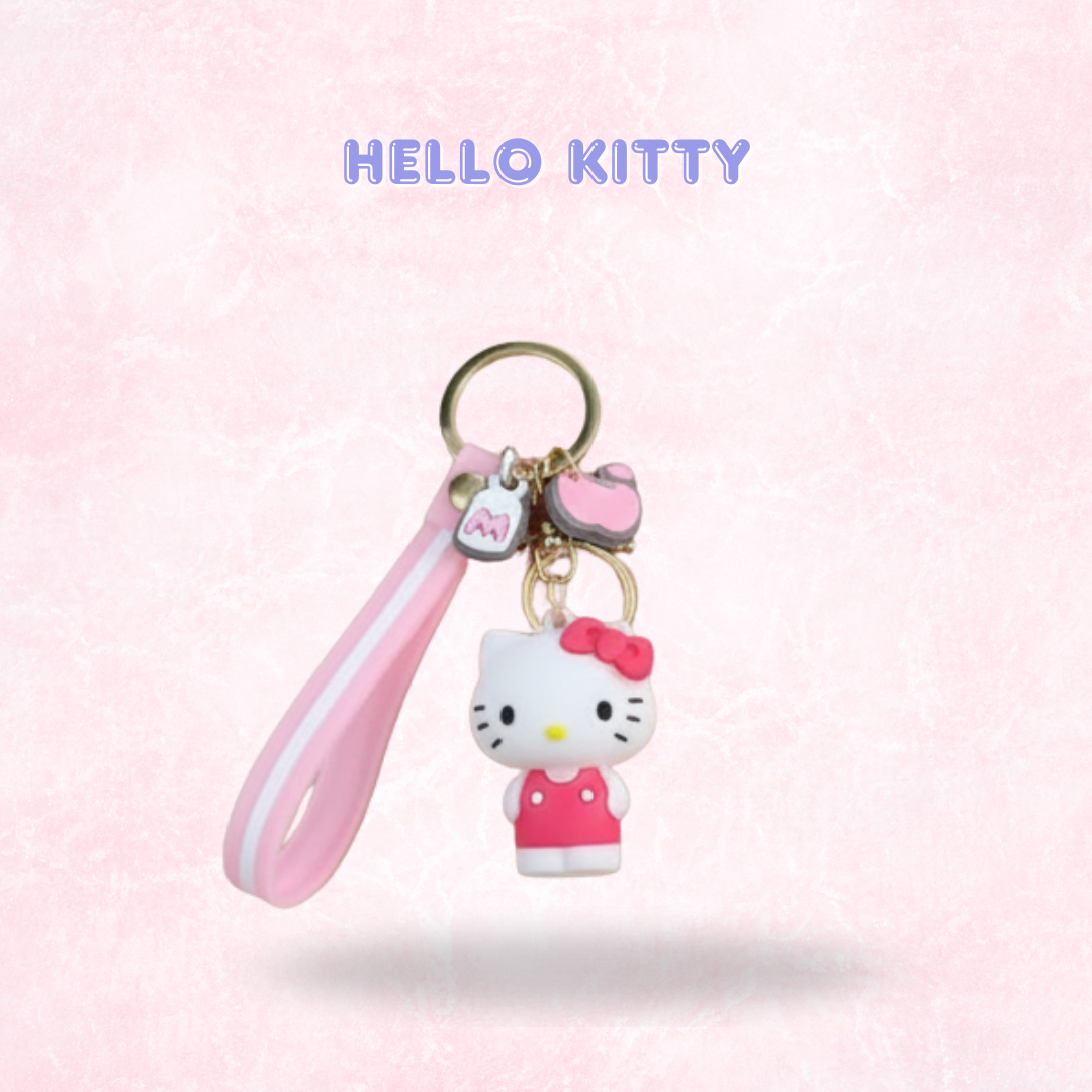 Kawaii Wristlet/ Key fob charms