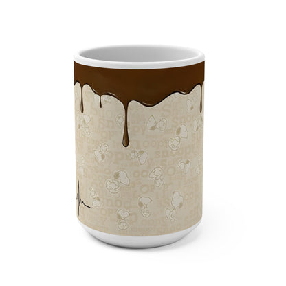 Snoopy Chocolate Drip Mug | Peanuts Coffee Cup 15oz