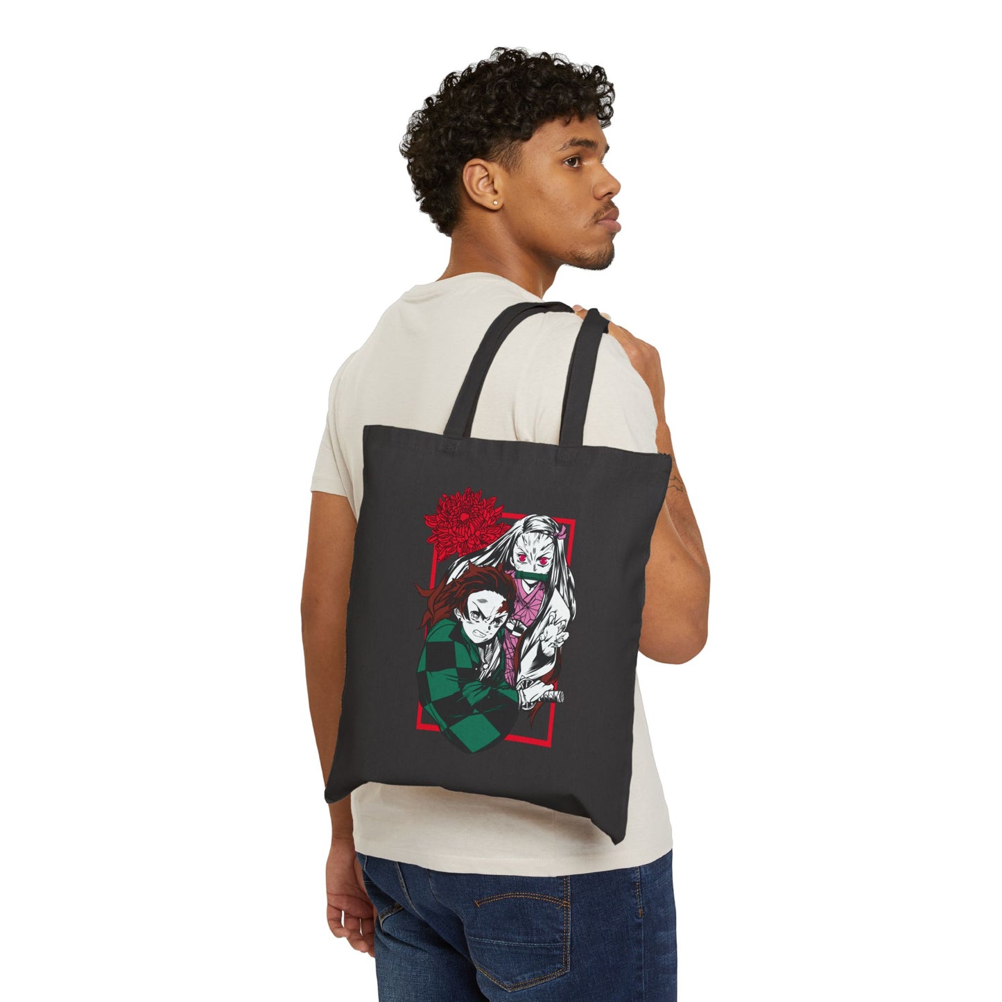 Gyutaro and Daki Inspired Art | Canvas Tote Bag