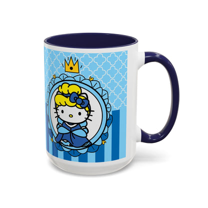 Princess Kitty Portrait Mug | Accent Coffee Mug
