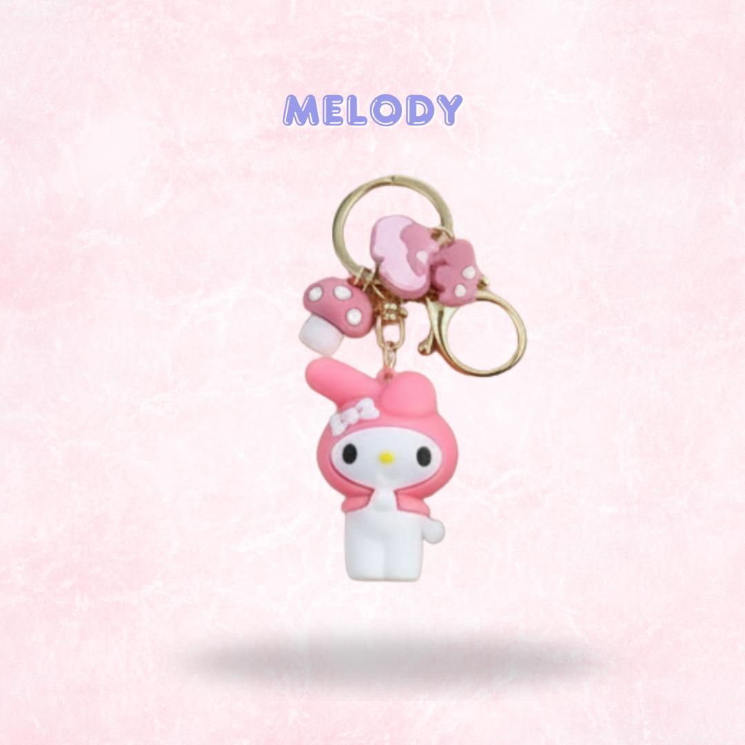 Kawaii Wristlet/ Key fob charms