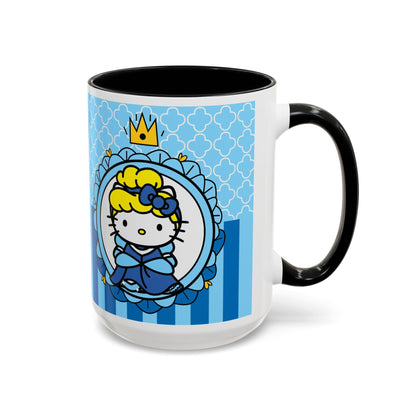 Princess Kitty Portrait Mug | Accent Coffee Mug