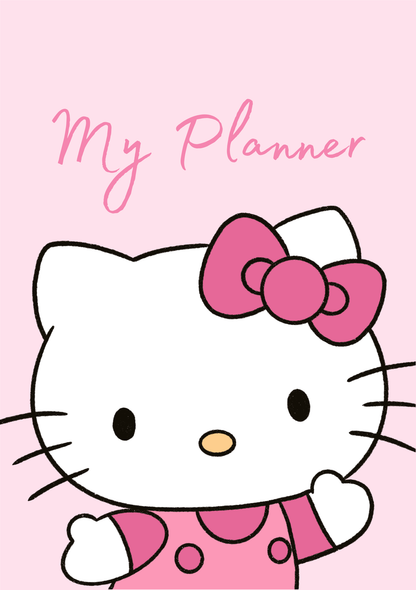 Pink Cat Inspired 2026 Planner | Digital Download