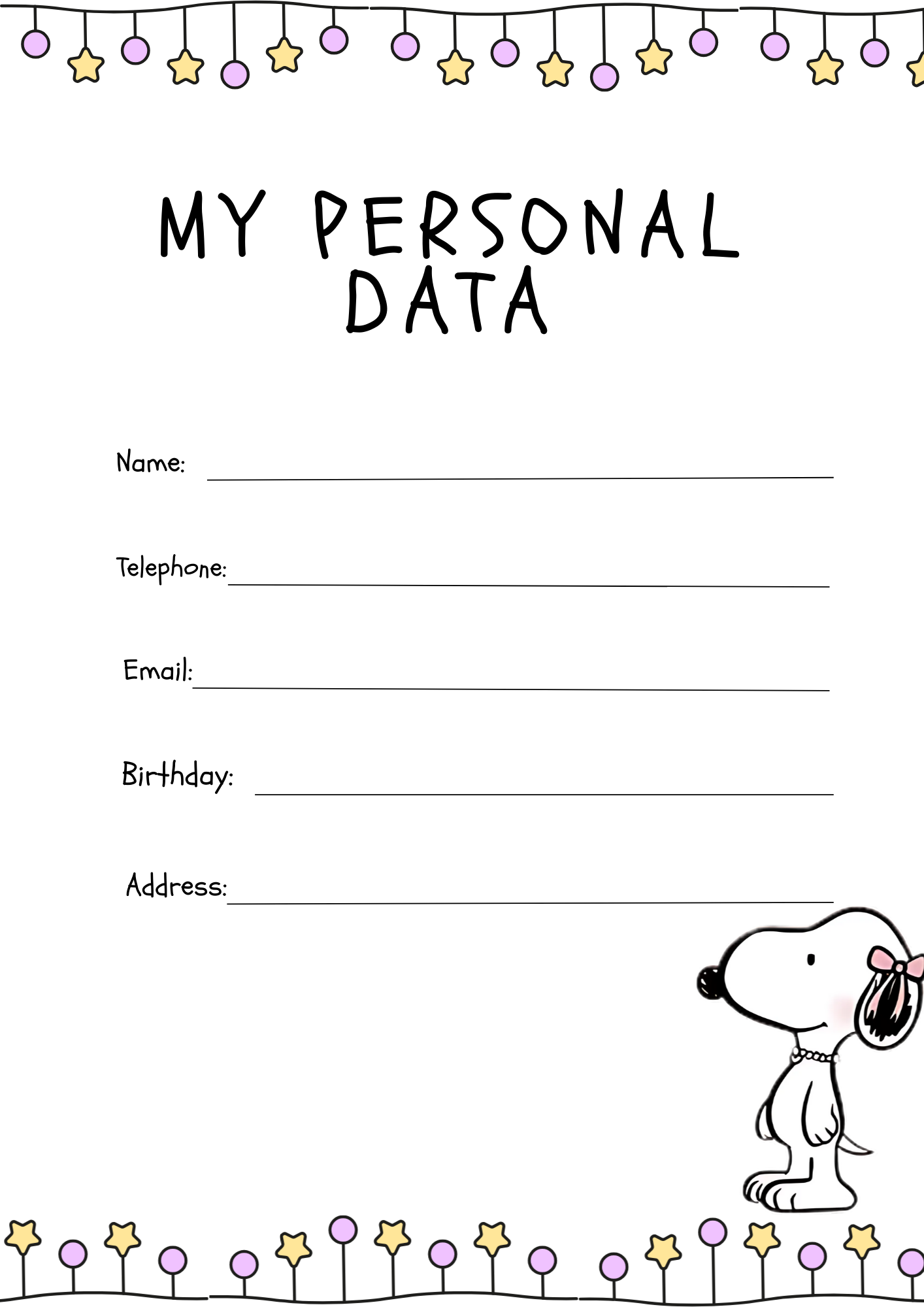 Snoopy Inspired 2026 Planner | Digital Download