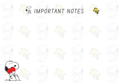 Snoopy Inspired 2026 Monthly Planner
