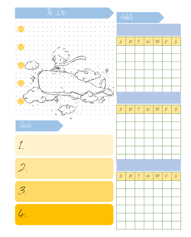 Little Prince Inspired 2026 Planner | Digital Download