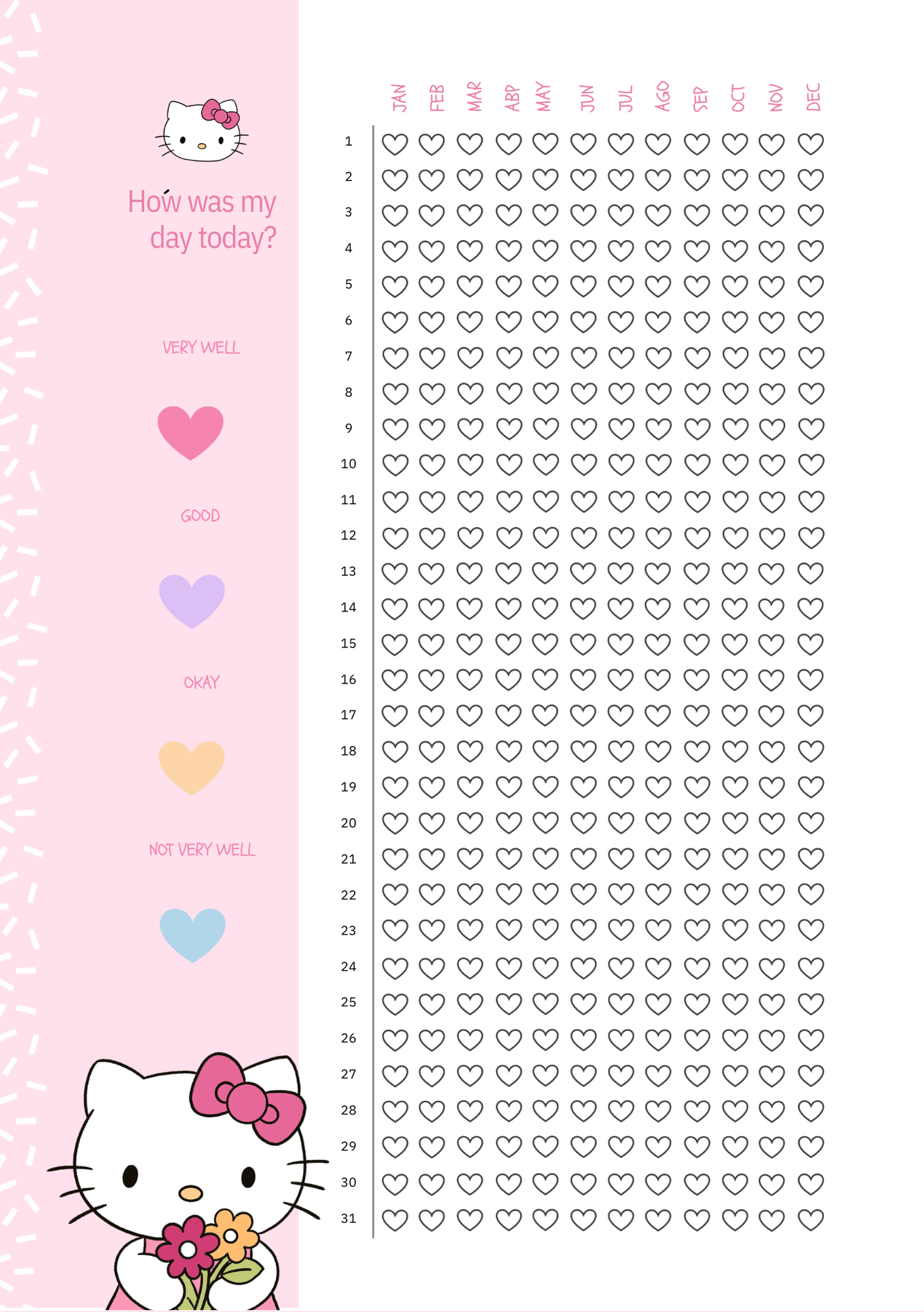Pink Cat Inspired 2026 Planner | Digital Download