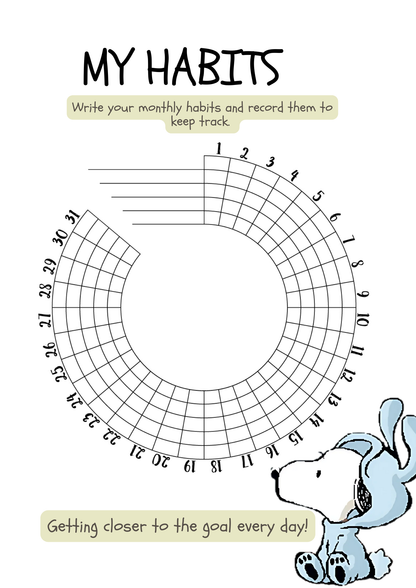 Snoopy Inspired 2026 Planner | Digital Download