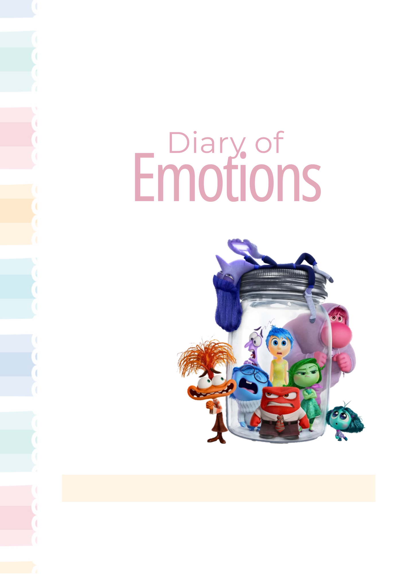 Emotions Diary - Inside Out Inspired | Digital Download