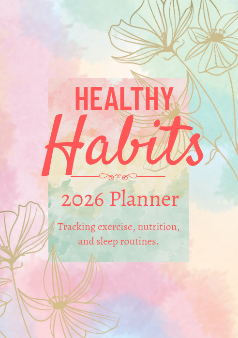 Healthy Habits 2026 Planner | Wellness, Fitness & Self-Care Planner