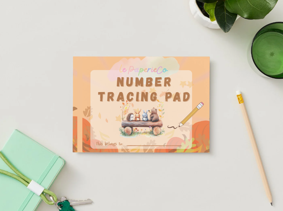 Number Tracing Pad - Animal Theme | Digital Download