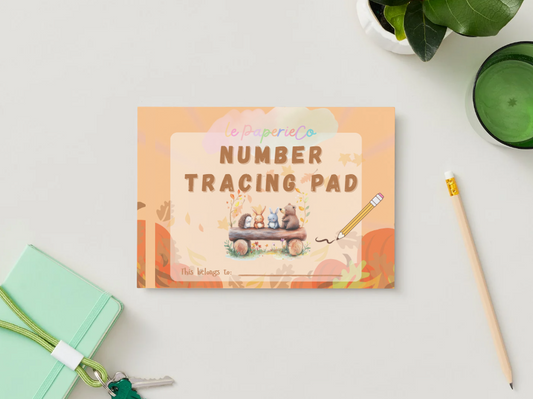 Number Tracing Pad - Animal Theme | Digital Download