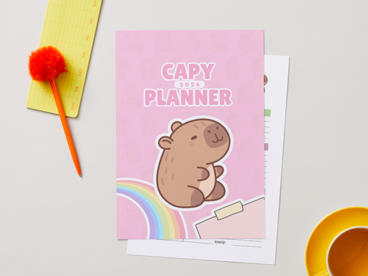Capybara 2026 Planner | Digital Download