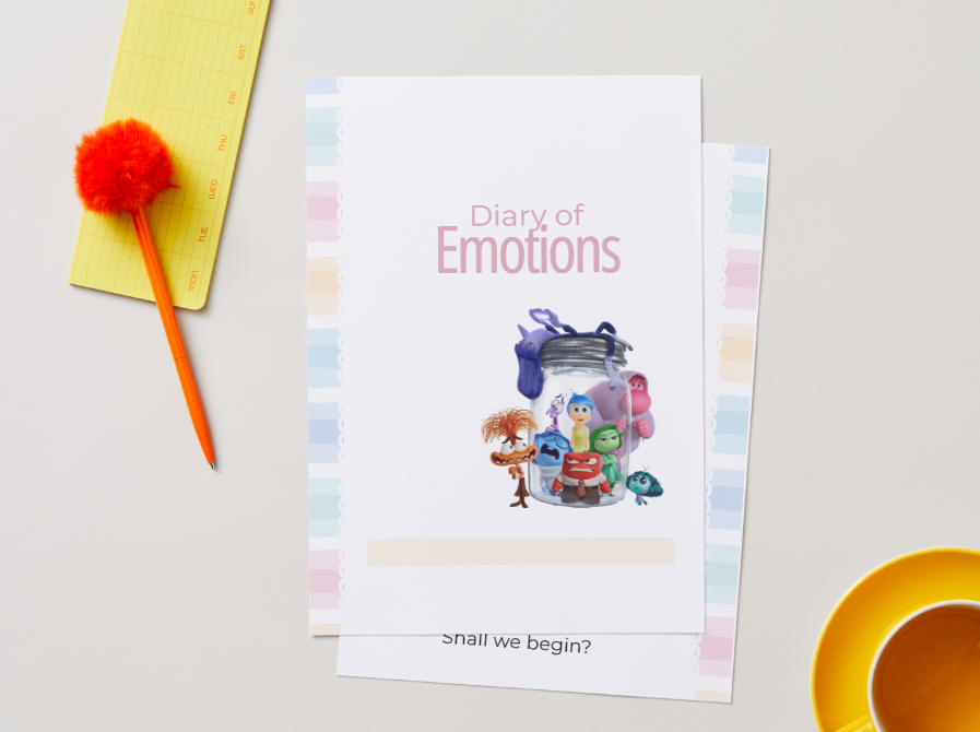 Emotions Diary - Inside Out Inspired | Digital Download