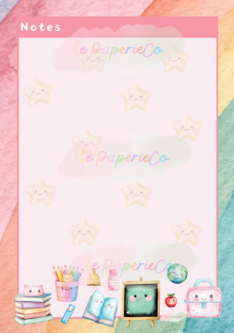 Kawaii School Notepad (50 Pages)